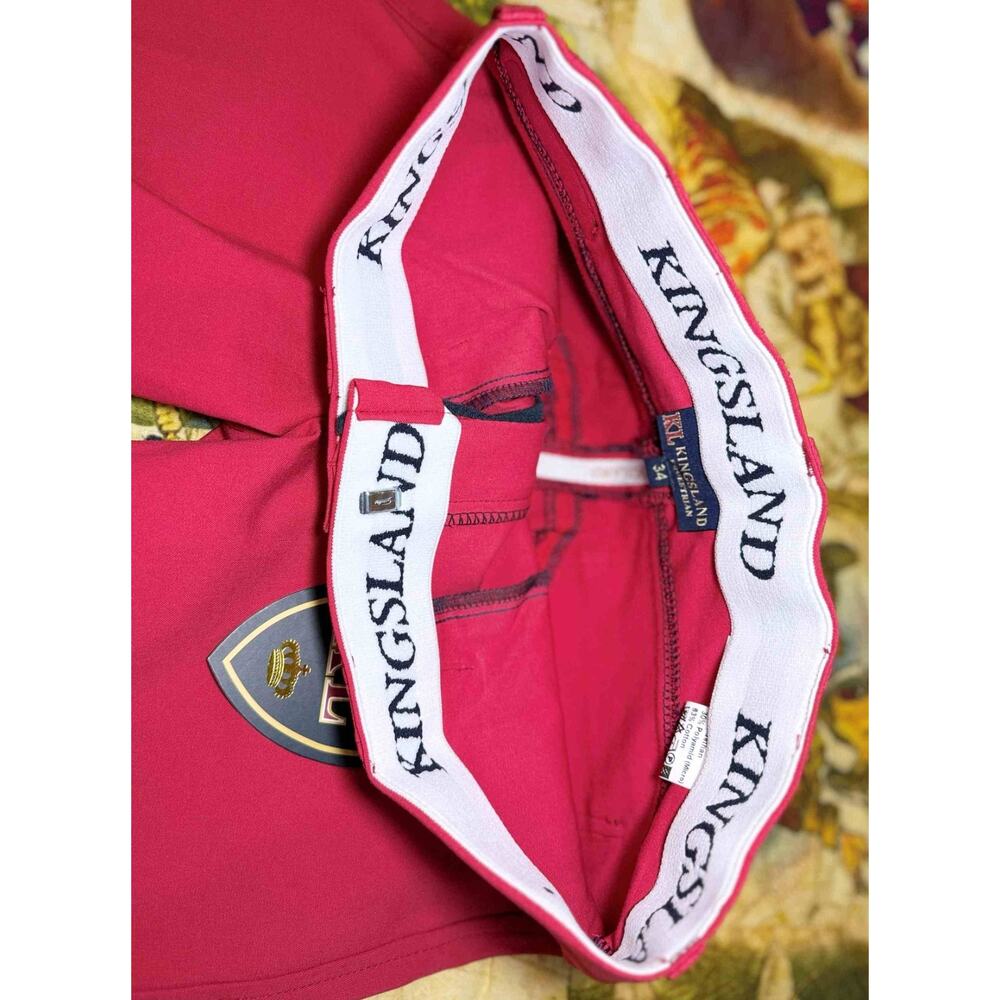 Kingsland Kelly Red Riding Breeches Size EU 34 US 24 / 26 NWT Daisy Butterflies - Picture 10 of 14